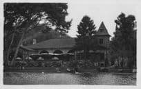 Lima River Cafe Restaurant Pub Swans Unidentified Chile Peru Postcard
