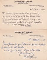Lincoln Diocese Mothers Union OAP Visit 2x Old Postcard s