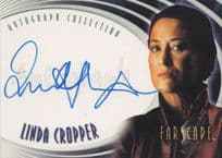 Linda Cropper Farscape Hand Signed Autograph Card Photo