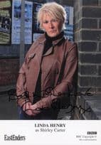 Linda Henry at Poster Wall Eastenders Rare Alternative Hand Signed Cast Card Photo