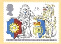 Lion Of Mortimer Berkshire Shield PHQ First Day Cover Postcard