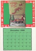 Lionel Toy Transport Santa Car Mickey Mouse Calendar Postcard