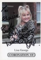 Lisa George Coronation Street Hand Signed Cast Card Photo (1)