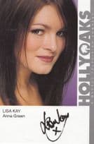 Lisa Kay Anna Green Hollyoaks Printed Signed Cast Card Photo