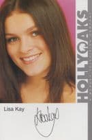 Lisa Kay Hollyoaks Vintage Official Rare Cast Card Photo