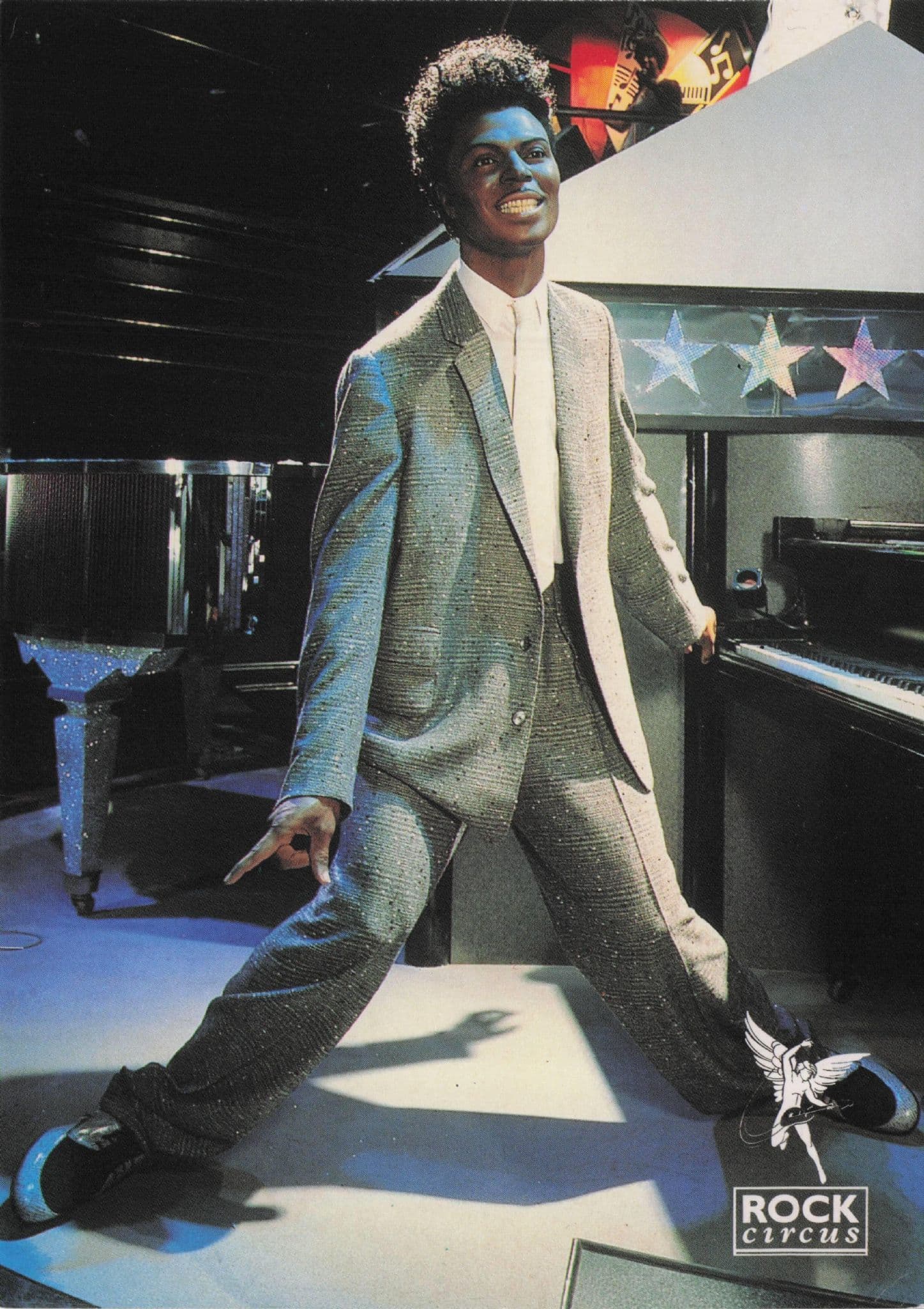 Little Richard Rock n Roll Waxwork Music Rock Circus Postcard
