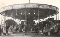 Liverpool 1907 Fair Carousel Roundabout Fairground Society PB Postcard Photo