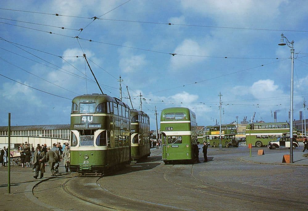 Liverpool First 1957 Built Motor Bus at Pier Head Transport Postcard