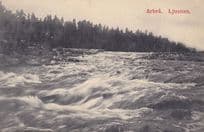 Ljusnan Arbra Antique Swedish Postcard