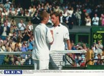 Lleyton Hewitt vs David Nalbandian Wimbledon Tennis 2002 USA Press Photo
