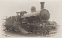 LNW Railway No 1311 FW Webb 2-4-0 Class Real Photo Train Postcard