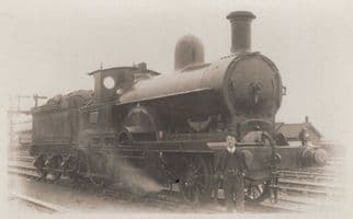 LNW Railway No 1311 FW Webb 2-4-0 Class Real Photo Train Postcard