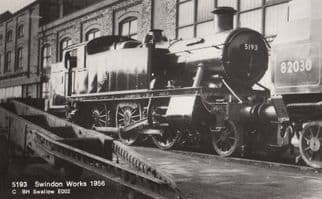 LNWR 4-4-2T No 6808 at Swindon Works Railway Real Photo Old Train Postcard