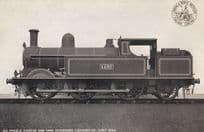 LNWR 4-6-0 No 1597 Six Wheels Coupled Side Tank Antique Train Postcard