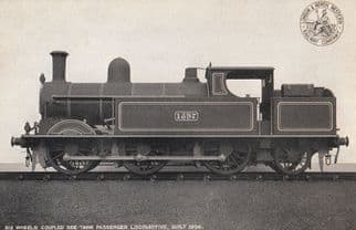 LNWR 4-6-0 No 1597 Six Wheels Coupled Side Tank Antique Train Postcard