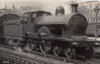 LNWR Alfred The Great 4-4-0 Precursor Class Train Kenington Olympia Station RPC Postcard