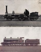 LNWR Dwarf Engine Used by Engineering Dept 1862 Train 2x Postcard