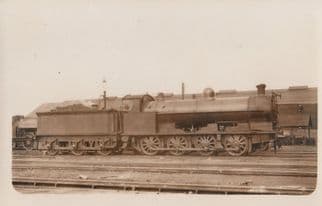 LNWR G-2A Class 7F 0-8-0 No 2287 Antique Real Photo Train Postcard