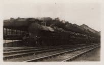 LNWR Railway George V 5th Train Real Photo Antique Postcard