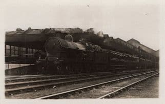 LNWR Railway George V 5th Train Real Photo Antique Postcard