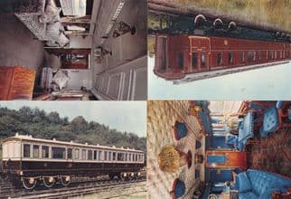 LNWR Royal Saloon 4x Train Postcard s