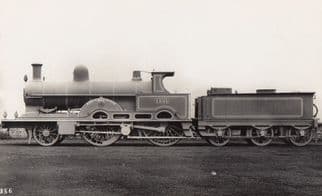 LNWR Teutonic FW Webb 1301 Class 2-2-2-0 Train Antique Real Photo Postcard