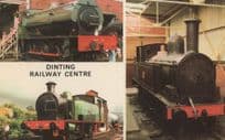 LNWR Warrington Train at Dinting Railway Centre 1970s Postcard