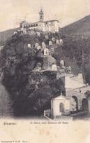 Locarno Un Saluto Dalla Madonna del Sasso Switzerland Aerial Postcard