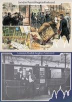 London Royal Mails Parcel Service Centenary 2x Postcard s