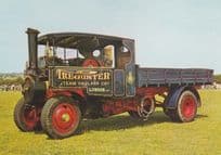 London Steam Haulage Engine Foden 1923 Hertfordshire Road Repair Lorry Postcard
