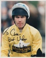 Lorcan Wyer Irish Horse Race Racing Jockey Large Hand Signed Photo