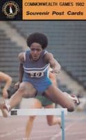 Lorna Boothe Hurdles British Champion 1982 Commonwealth Games Postcard