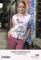 Lorna Fitzgerald as Abi Branning BBC Eastenders Hand Signed Cast Card Photo