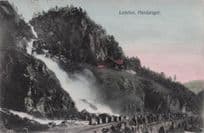 Lotefos Hardanger Norway Old Postcard