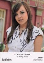 Louisa Lytton as Ruby Allen BBC Eastenders RARE ALT Hand Signed Cast Hoto