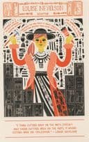 Louise Nevelson Russian Born American Sculptor Art Postcard