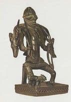 Lower Niger Nigeria Hunter Dead Animal Antelope Antique Primitive Art Postcard