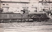 LSWR Locomotive Train No 529 & Driver Old Real Photo Postcard