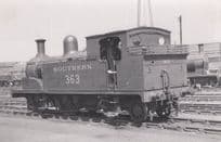 LSWR Southern Railway No 363 Train At Clapham Station Photo