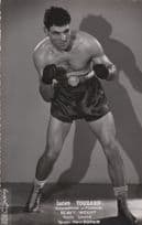 Lucien Touzard French 1950s Boxing Champion Management Photo Card