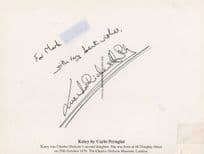 Lucinda Hawksley Of Victorian Author Charles Dickens Hand Signed Autograph