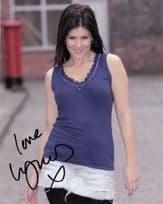 Lucy Evans Coronation Street 10x8 Rare Large Hand Signed Photo