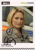 Lucy Speed as DC Stevie Moss The Bill Hand Signed Cast Card Photo