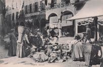 Lugano Mercato Switzerland Antique Postcard