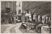 Lugano Switzerland Portiei De Via Pessina Old RPC Postcard