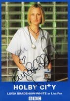 Luisa Bradshaw White as Lisa Fox Holby City BBC Rare Hand Signed Photo Cast Card