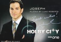 Luke Roberts as Joseph BBC Holby City Hand Signed Cast Card Photo