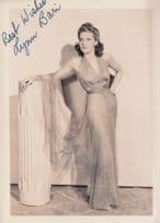 Lynn Bari Historic Man Killer Old Film Actress 7x5 Hand Signed Photo