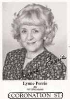 Lynne Perrie as Ivy Brennan in Coronation Street Printed Signed Cast Card