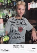 Maddy Hill BBC Eastenders Hand Signed Cast Photo & AMAZING REVERSE